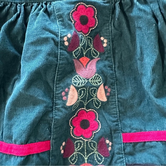 Pink and Blue Pleated Embellished Sundress - Picture 4 of 4